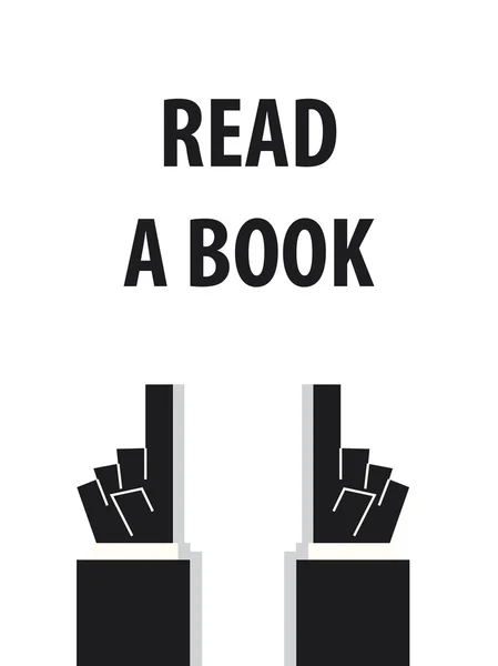 Lesen Sie ein Buch Typografie Vektor Illustration — Stockvektor