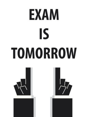 Yarın tipografi vektör çizim sınavıdır