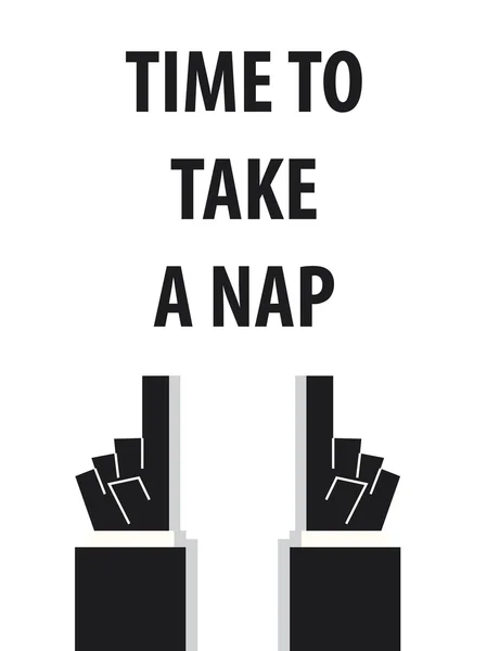 Tijd om te nemen A Nap typografie vectorillustratie — Stockvector