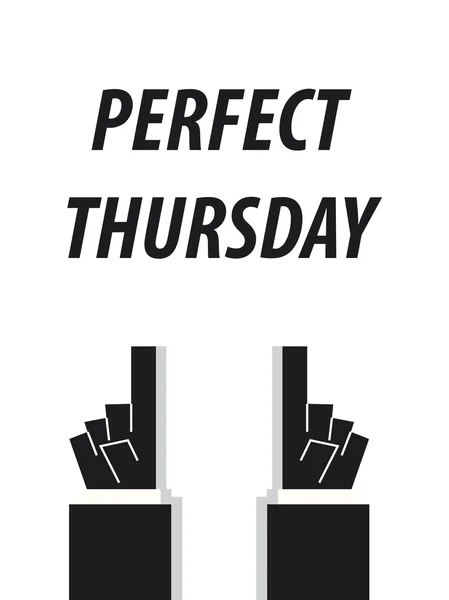 Perfekte Donnerstag Typografie Vektor Illustration — Stockvektor