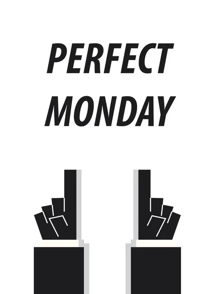 Idealne poniedziałku typografia wektor ilustracja — Wektor stockowy
