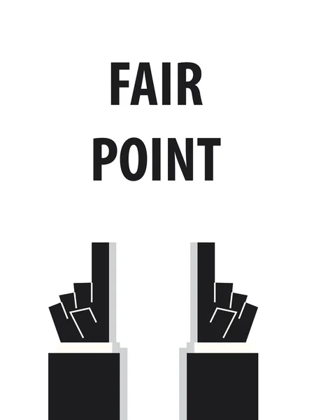 Punkt Fair typografia wektor ilustracja — Wektor stockowy