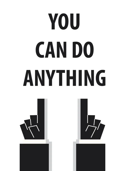 YOU CAN DO ANYTHING typography vector illustration — Stockvector