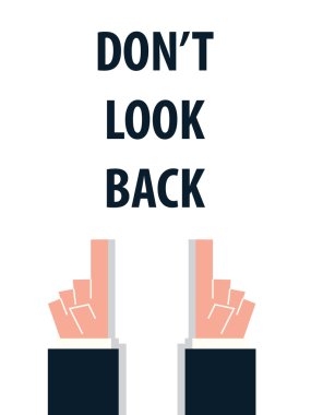 Geri bak tipografi vektör çizim yapma