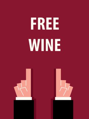 Ücretsiz şarap tipografi vektör çizim