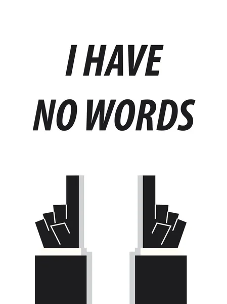 I HAVE NO WORDS typography vector illustration — Stock Vector
