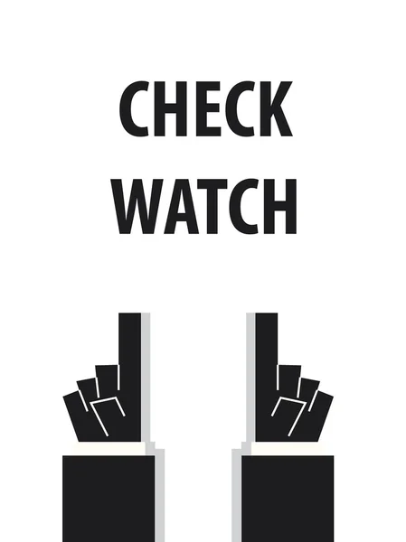 CHECK WATCH typographie illustration vectorielle — Image vectorielle