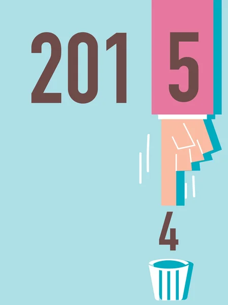 Szczęśliwego nowego roku 2015 ilustracji wektorowych — Wektor stockowy