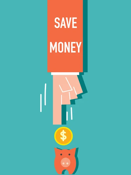 Geld sparen — Stockvektor