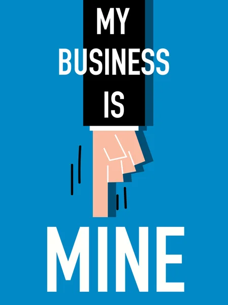 Ilustracja wektorowa słowo My Business — Wektor stockowy