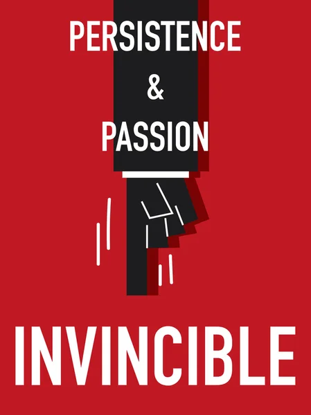 Word INVINCIBLE vector illustration — Stock Vector