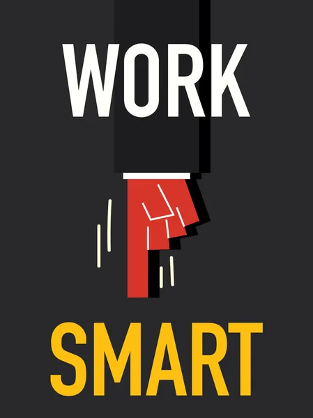 Palabra TRABAJO SMART — Vector de stock