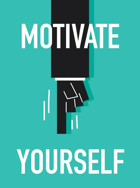 Word MOTIVATE YOURSELF — Stock Vector