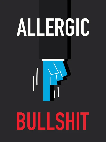 வார்த்தை AllergIC BULLSHIT — ஸ்டாக் வெக்டார்