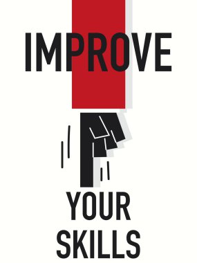 Word IMPROVE YOUR SKILLS clipart