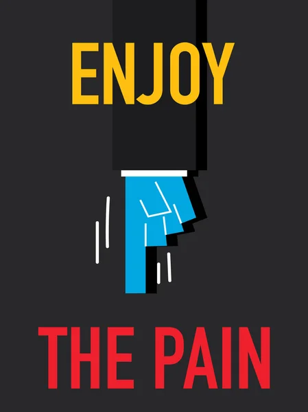 Word ENJOY THE PAIN — Stock Vector