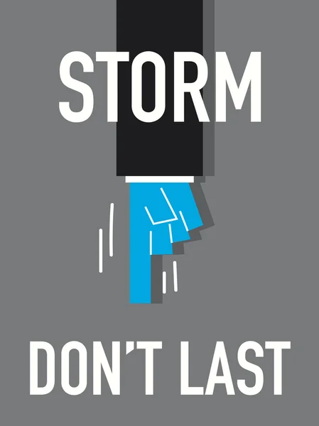 வார்த்தை STORM DON'T LAST — ஸ்டாக் வெக்டார்