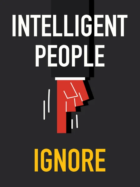 Mot PEUPLES INTELLIGENTS — Image vectorielle