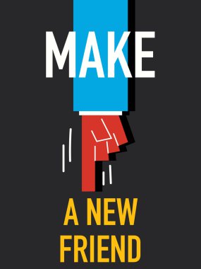 Yeni bir arkadaş kelime yapmak