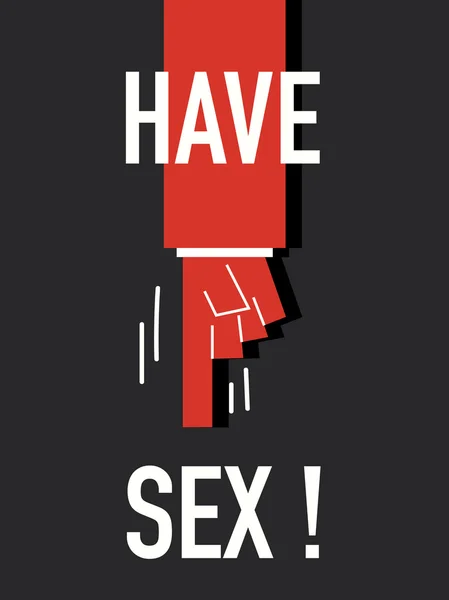 Les mots ont SEXE — Image vectorielle