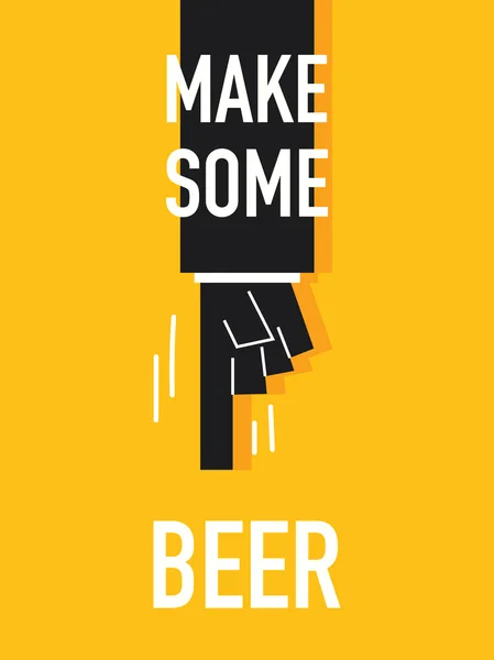Woorden maken wat bier — Stockvector