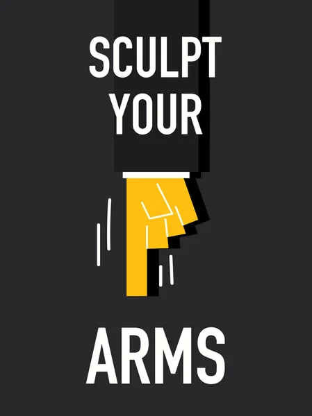 Worte formen deine Arme — Stockvektor
