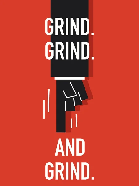 Palabras GRIND — Vector de stock