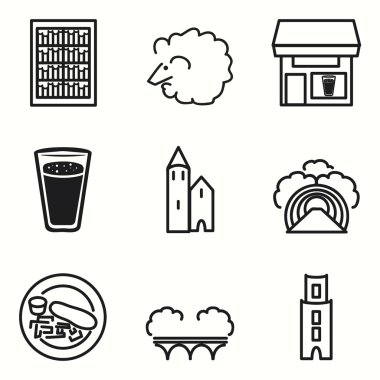 İrlanda Icons set