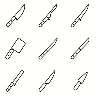 Bıçak Icons set
