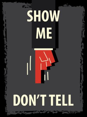 Kelime göstermek bana söyleme