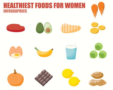 Healthiest Foods For Women clipart