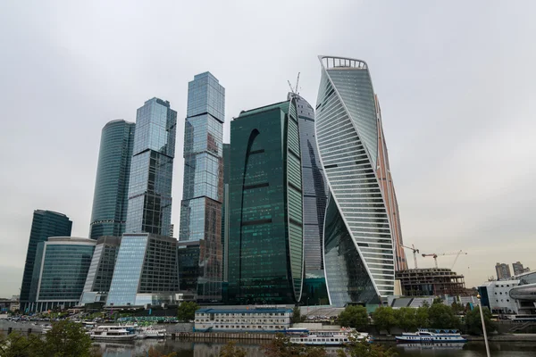Moscow City obchodní komplex. — Stock fotografie
