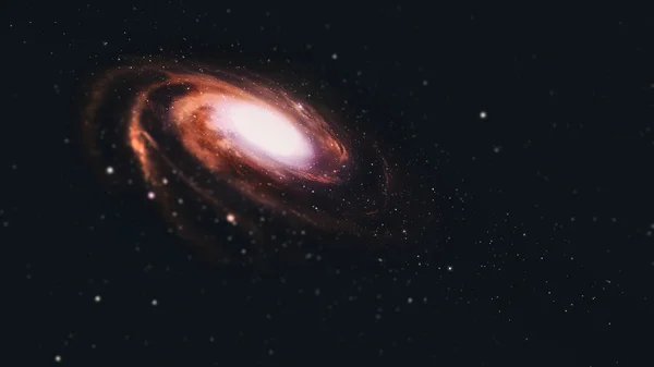 Σπειροειδής γαλαξίας στον χώρο. — Φωτογραφία Αρχείου