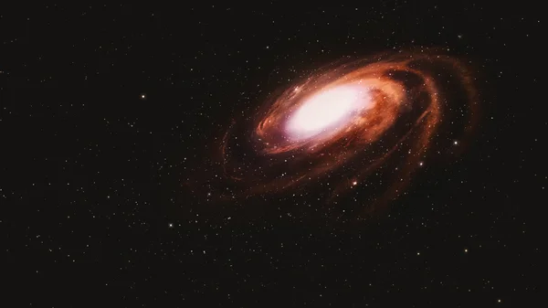 Galassia a spirale nello spazio . — Foto Stock