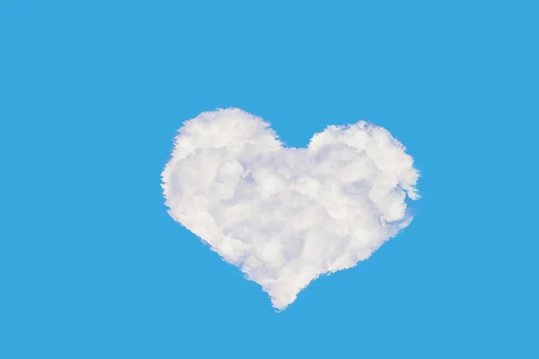 Hjärtformade moln. — Stockfoto