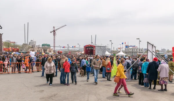 People celebrate the Victory day. — Stock Photo, Image