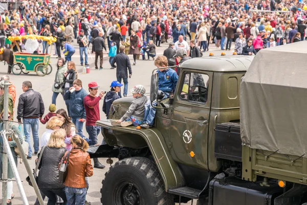 People celebrate the Victory day. — Stock Photo, Image