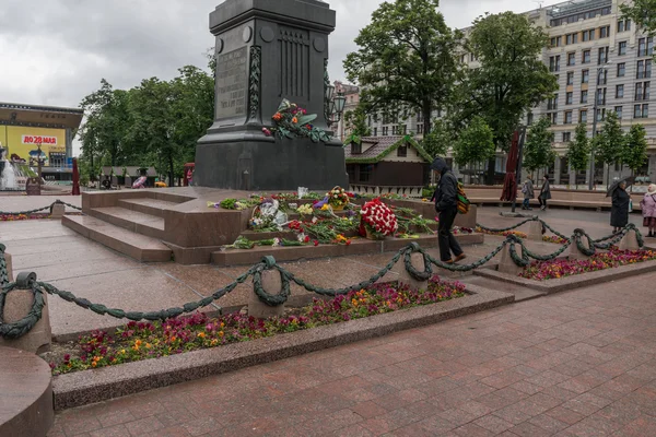 Памятник русскому поэту Александру Пушкину в Москве . — стоковое фото