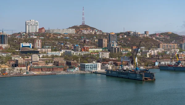 Vy över Vladivostok stadsbilden. — Stockfoto
