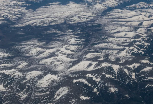 Vista desde el avión en la superficie de la Tierra . — Foto de Stock