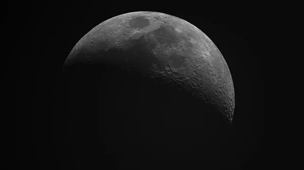 Måne på den mörka himlen. — Stockfoto