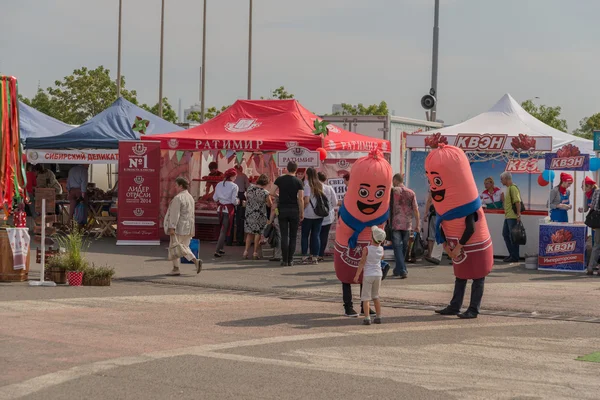 Primorsky food festival at the Central square. — Stock Photo, Image