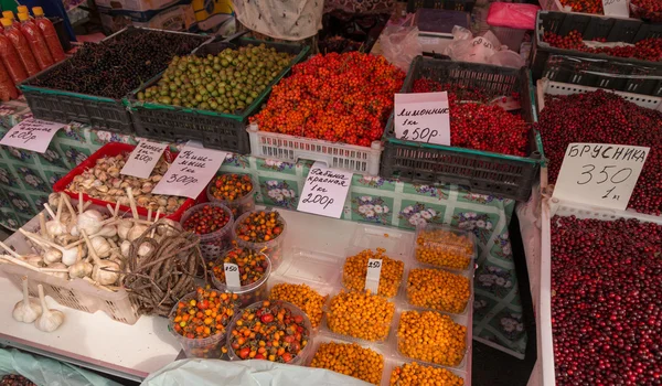 Festival de comida Primorsky en la Plaza Central . — Foto de Stock