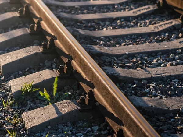 Old rusty railroad way. — Stock Photo, Image