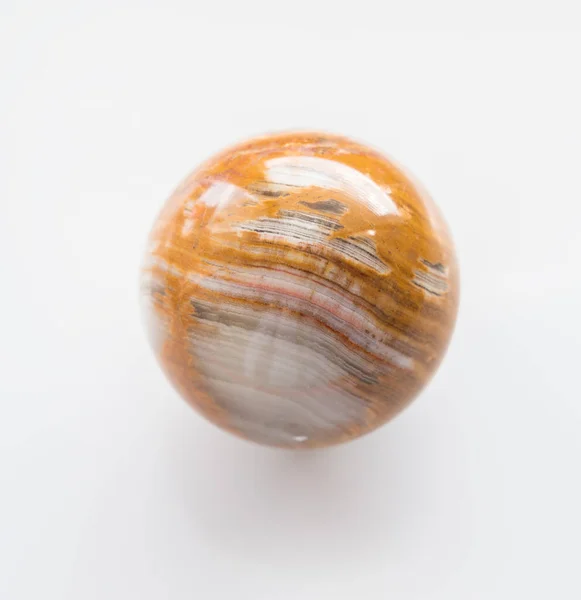 白色背景上的大理石球 — 图库照片