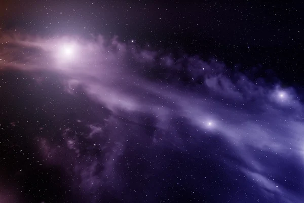 Nebulosa e stelle . — Foto Stock