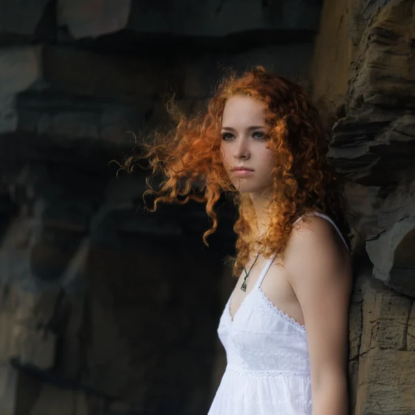 Portrait of a redhead woman. — Stock Photo, Image