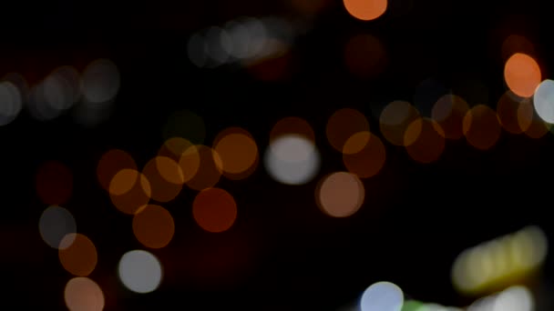 Circulation hors foyer la nuit. Contexte abstrait .