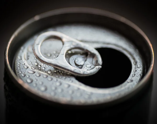 Opened aluminum can. — Stock Photo, Image