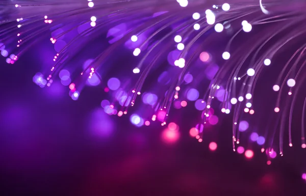 Purple fiber optic background. — Stock Photo, Image